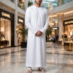 White Omani Thobe For Men