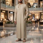 Beige Omani Thobe For Men