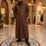 Al-Rijaal Rust Brown Azhari Thobe | Imam Jubba for Men