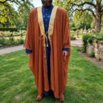 Rust Royal Bisht for Men with Gold Detailing - Image 3